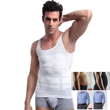 Мужская повседневная полиэфирная Трикотажная майка с круглым вырезом, мужская майка без рукавов для фитнеса, Корректирующее белье, однотонное нижнее белье, S-2XL