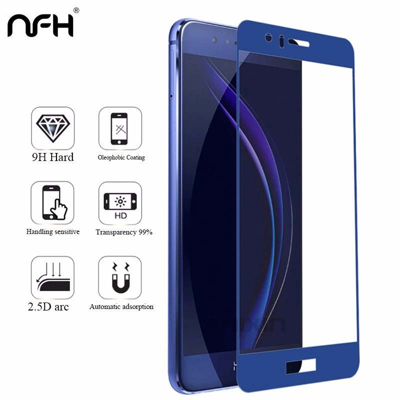 NFH 3D Премиум Закаленное стекло для Huawei Honor 8 Защитная пленка экрана чехол