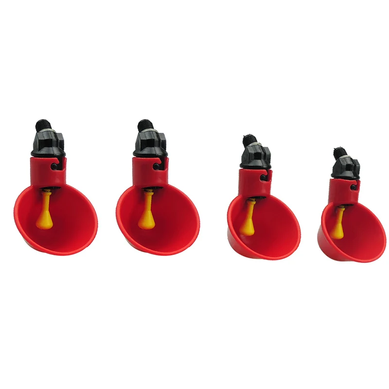 

4pcs Nipple Drinkers Chicken Feeder Drinking Bowls For Chickens Poultry Dispenser Water Automatic System Farm Tool