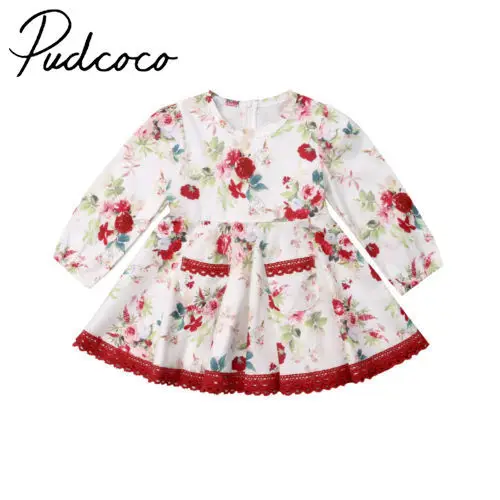

Toddler Kids Baby Girls Flower Party Pageant Tutu XMAS Gown Dress Clothes Vestidos
