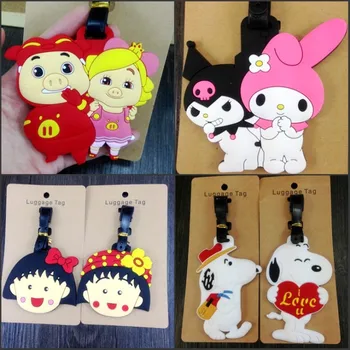 

2018 Koffer Mala Travel Accessories One Piece Cartoon Silica Gel Suitcase Id Address Holder Baggage Boarding Tag Portable Label