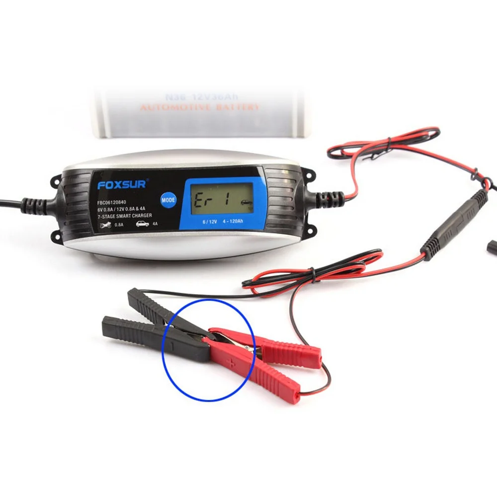 

UK New 6V 12V 0.8A 4A Smart Motorcycle Car Battery Charger Winter Mode Waterproof AGM GEL Battery Charger With SAE Connector