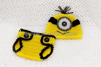 

Children Handmade Crochet hat Newborn Baby Beanie Toddler Knitted Animal Hat Photography Props