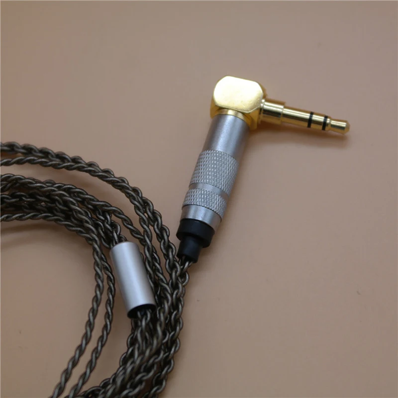 Upgraded Replacement for VJJB N1 Earphone Headphone Cables Cord Plated Silver Volume Control for Xiaomi Iphone Mp3 Android IOS