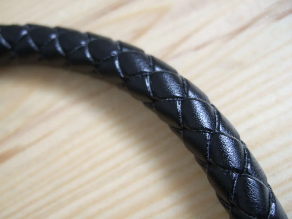1 метров 10 мм круглый черный Плетенный из искусственной кожи шнурок из натуральной кожи для изготовления ювелирных изделий Выводы