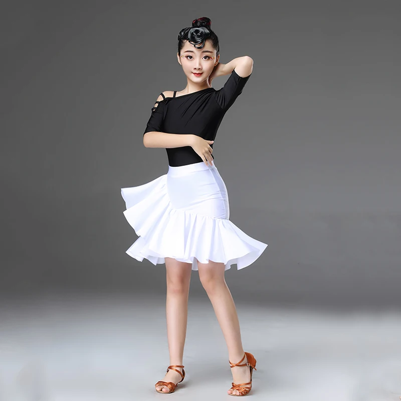 latin dance dress for girls kids dance costume dance top skirt children latin dance wear salsa