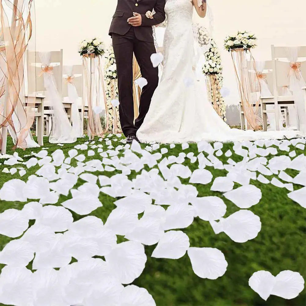 2000 шт романтические имитирующие лепестки для украшения свадебной вечеринки