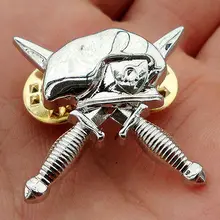 США Arm y спецназ военный серый значок на шляпу-US059