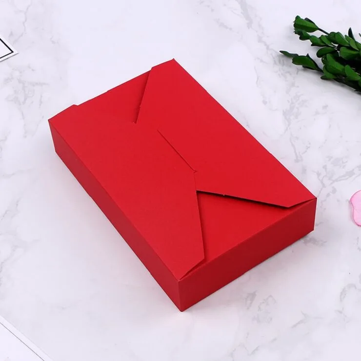 

20pcs/lot Red rectangle/square chocolate box packing for Valentine's Day New Year candy box DIY Christmas red gift box Package