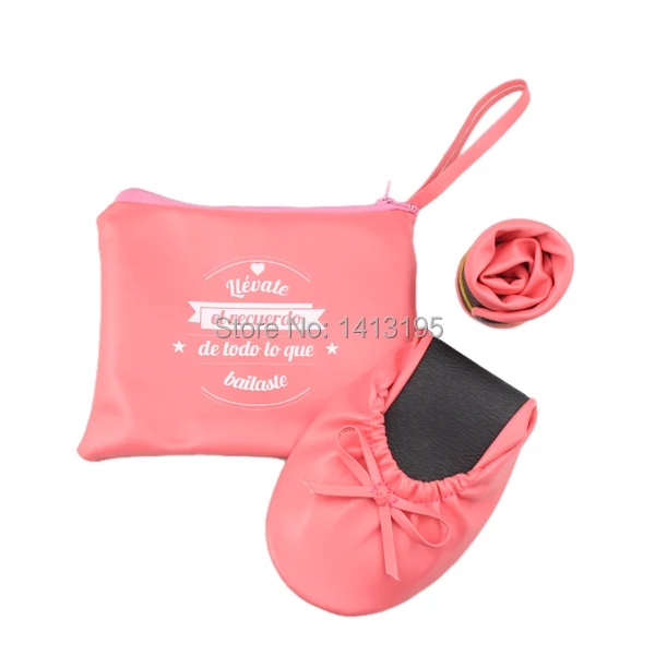 

Free shipping ! Nice comfortable shoe in gift bag wedding ballerina shoes for guest low MOQ