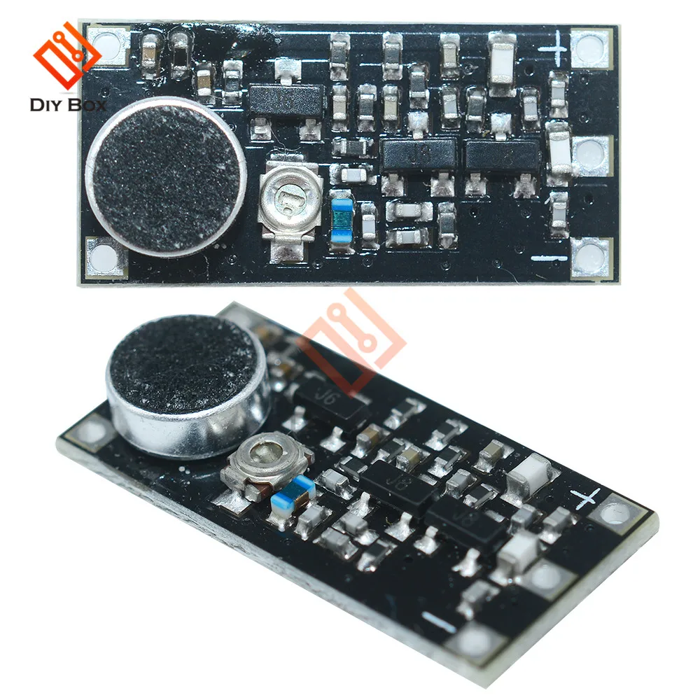 

FM Transmitter Module Wireless Microphone Surveillance Frequency Module 88-108MHz 2V-9V DC Free Shipping