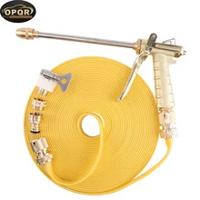 Водяной шланг высокого давления сопло автомобильный распылитель для омывателя управление регулируемым узором герметичность для полива растений мойка давления 10 м