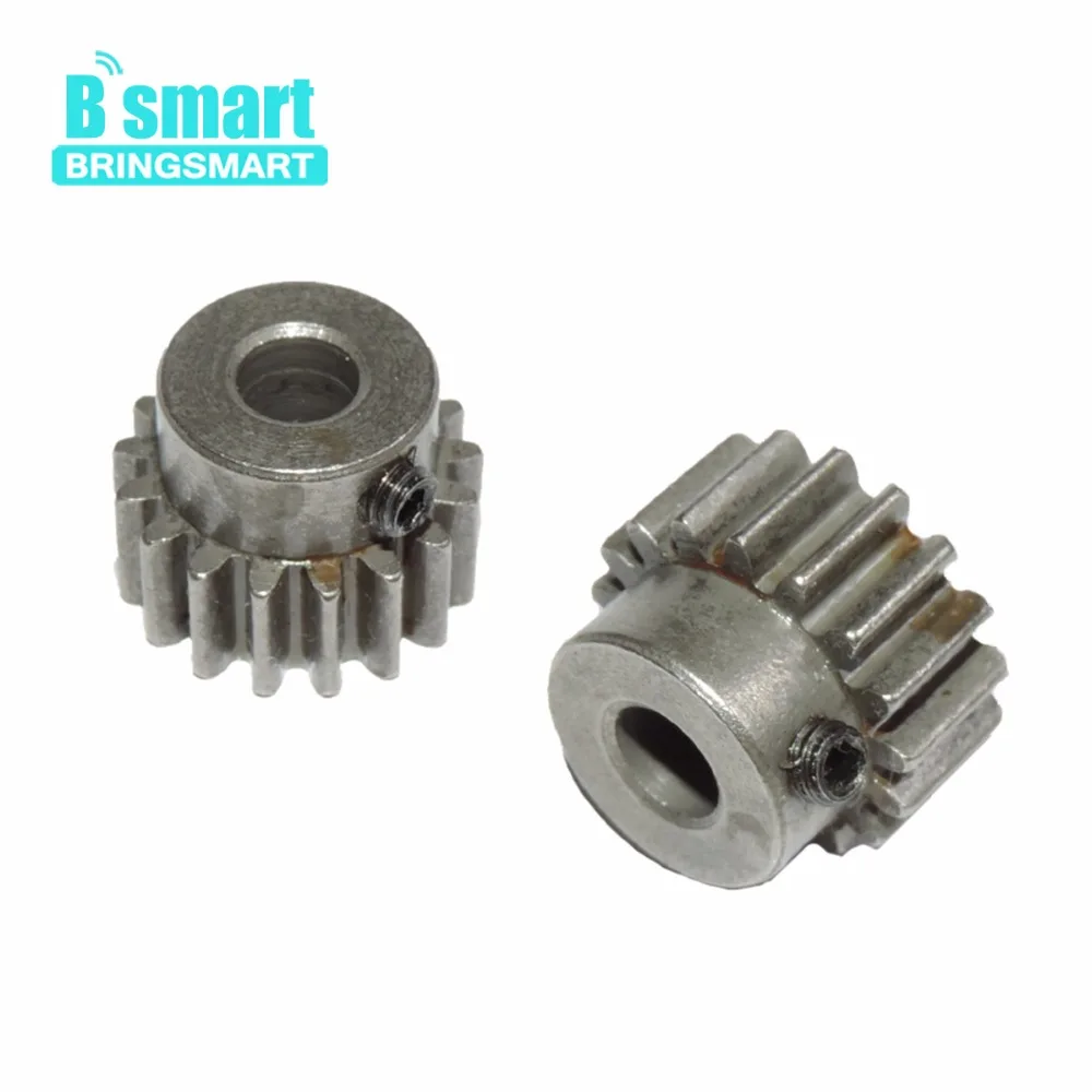 

Bringsmart 2pcs 17T1 Spur Gear Metal Gear 1 Modulus 17 Teeth Inner Diameter 6mm Motor Accessories Geared Motor Output Shaft Gear