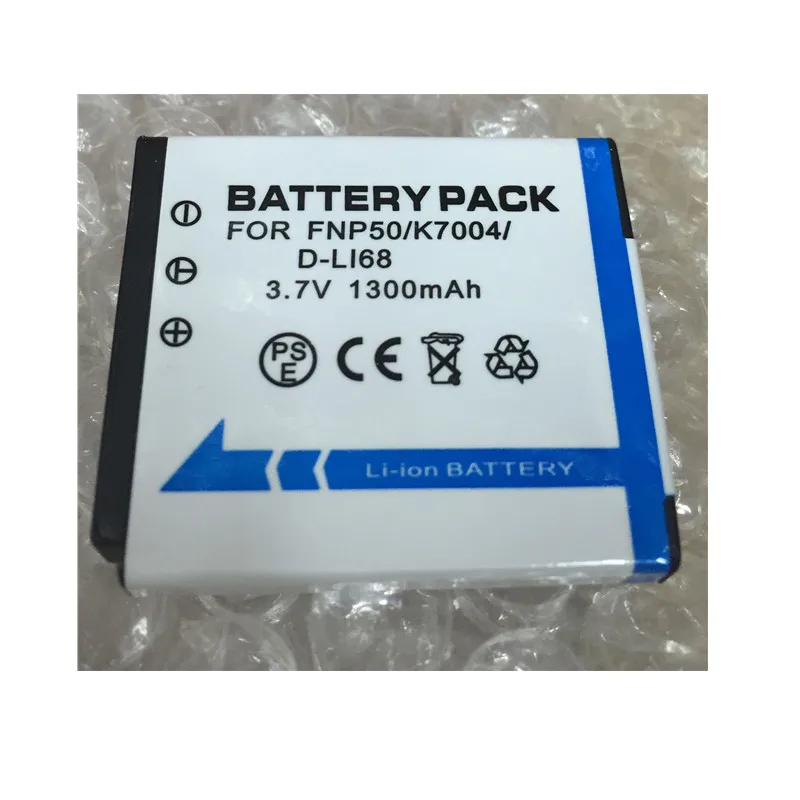 

KLIC-7004 KLIC 7004 KLIC7004 lithium batteries K7004 Digital camera battery For Kodak NP-50 NP 50A D-LI68 D LI68 DLI68