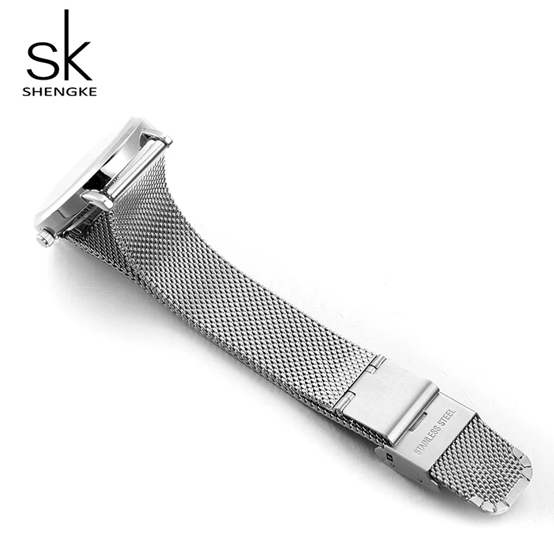 Beste Shengke Luxe Mode Vrouwen Creatieve Stijl Horloges Merk Crystal Armband Horloge Voor Vrouw Sieraden