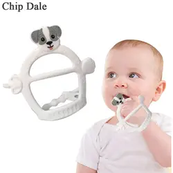 Чип и Дейл Еда Класс силиконовая игрушка детский Силиконовый грызунок браслет BPA Бесплатно Детские зубные кольца для детей подарок детский