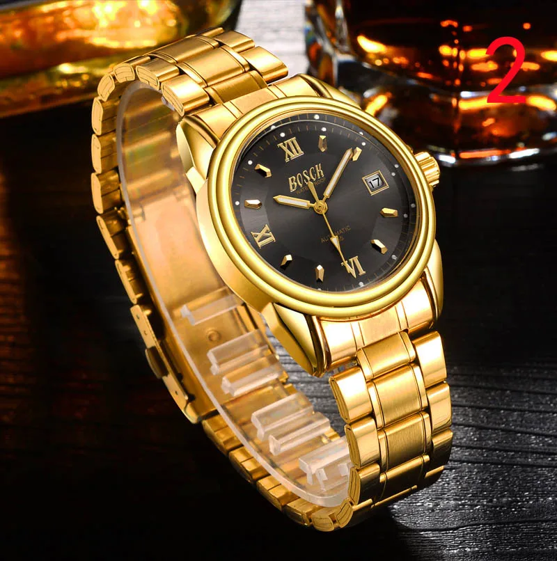 

2018 new men's mechanical fashion elegant business couple watch