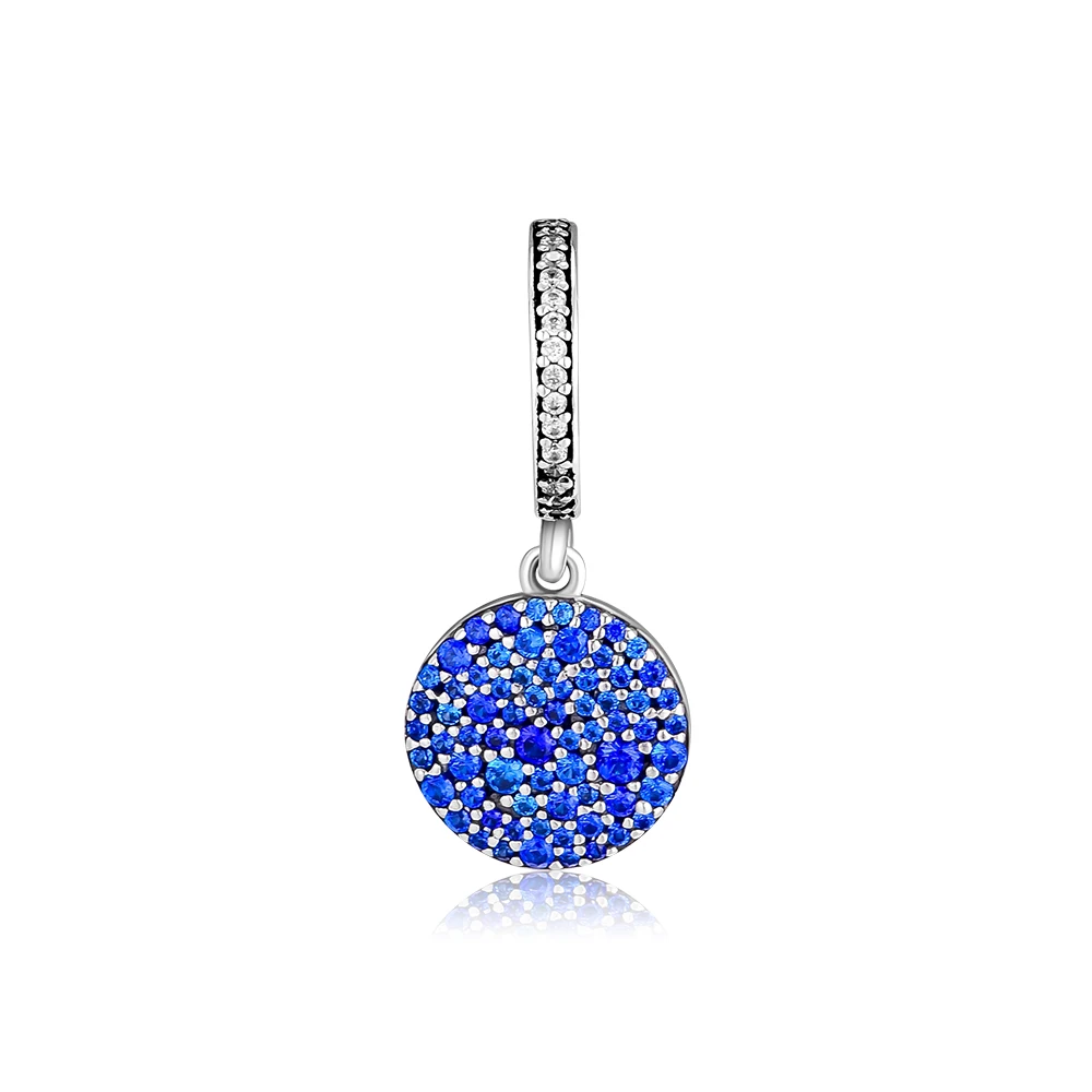 

CKK Bead Classic Elegance with Royal Blue CZ Charm Silver 925 Beads Fit Pandora Charms Silver 925 Original Bracelet Kralen DIY