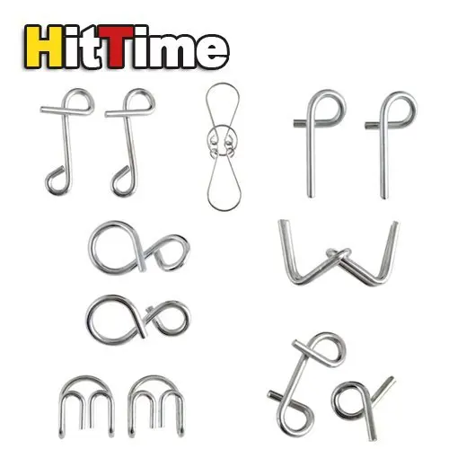1Packs/lot 7 Sets Metal Ring Puzzle IQ Brain Teaser Test Toy Gift Educational [5914|01|01] | Игрушки и хобби