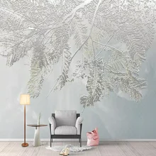 Photo Wallpaper 3D Stereo Leaf Murals Living Room TV Sofa Bedroom Background Wall Papers Abstract Art Home Decor Papel De Parede custom mural wallpaper 3d abstract feather art fresco living room bedroom wall papers home decor wall painting papel de parede