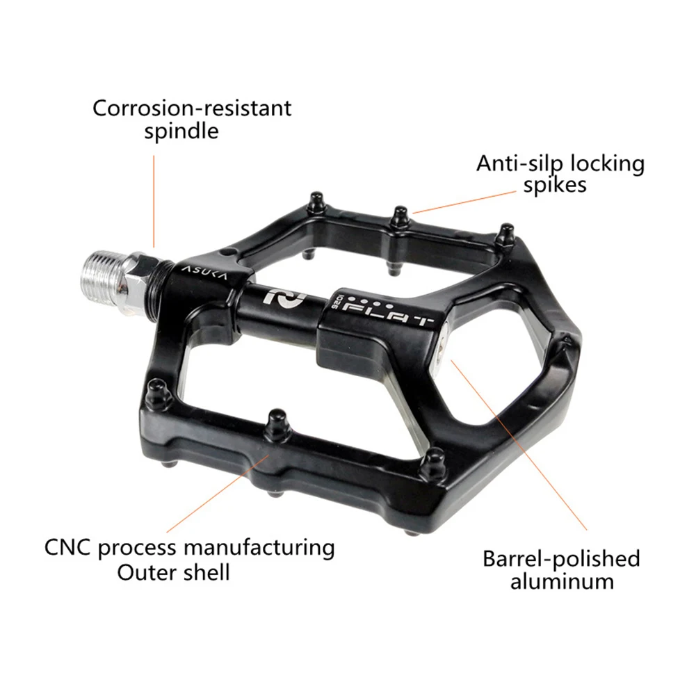 Педали для горного велосипеда, MTB, шоссейные, сверхлегкие, с подшипником, педали из алюминиевого сплава, большие, удобные, для шоссе, на платформе, Pedel