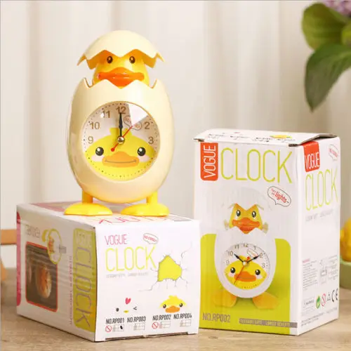 Home Decor современный милый подарок яичной скорлупы курица Будильник Desktop Повтор жизни просыпаться будильники