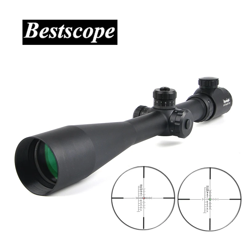 

10-40X50 Hunting Scopes Side Wheel Parallax Adjustment Optics Riflescope Red And Green Dot Sight For Military Scopes