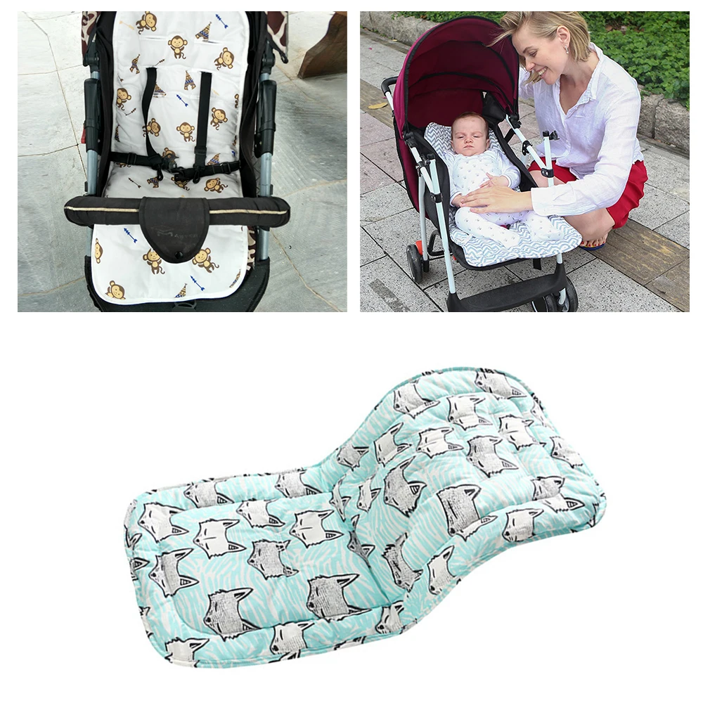 Soft Baby Stroller Cushion Seat Baby Diaper Pad Cotton Stroller Pad Seat Cover Mat Pad For Baby