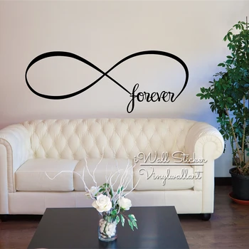 

Infinite Forever Quote Wall Sticker, Forever Quotes Wall Decal, Wall Stickers Home Decor Living Room, Home Decoration Q262
