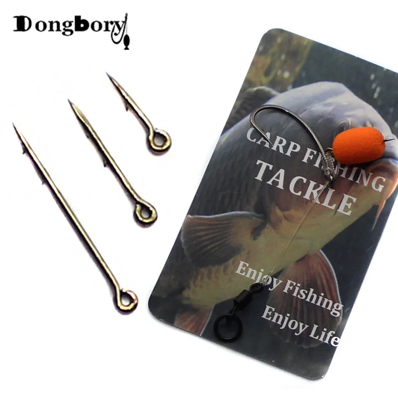 20PCS Metal Phoxinus Bait Spike Carp Fishing Hook Bait Sting Boilies Pin Spike Maggot Corn Ronnie Hair Rigs Carp Feeder Fishing