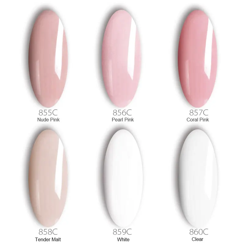 #86151 Venalisa Supply GDCOCO 6 Colors Poly Gel UV LED Gel Extend Nail Brush Slice Tips Gel Nail Polish Manicure Extension Gel