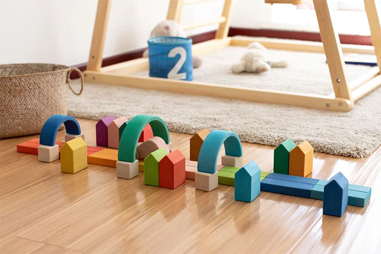 BBK Радужный маленький домик, дизайн ручной работы, защита окружающей среды, детские строительные блоки, игрушки для дома, игрушки для мальчиков и девочек