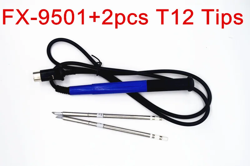 2 шт. наконечники T12 с ручкой 9501 для паяльной станции Hakko FX951 950 сварочные