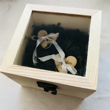Деревянные, на выбор обручальное кольцо коробка стеклянная крышка на заказ деревянные Тэги уникальная свадебная Подарочная коробка кольцо коробка поставки