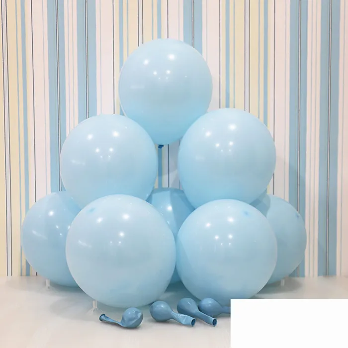 5 шт., 12 дюймов, 5 дюймов, балоны с днем рождения, воздушные шары, золотые, вечерние, Macaron, красные, воздушные шары, украшения для малышей, новогодние, вечерние, Звездные шары - Цвет: Macaron D14 LiBlue