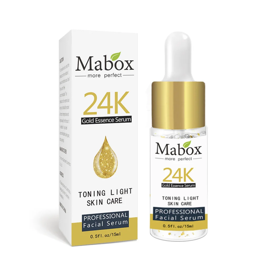 Mabox Face Retinol Serum+Six Peptides Serum Facial 24K Gold+Hyaluronic Acid Serum Moisturizing Skin Care Whitening AntiAnging - NET WT: 15ml