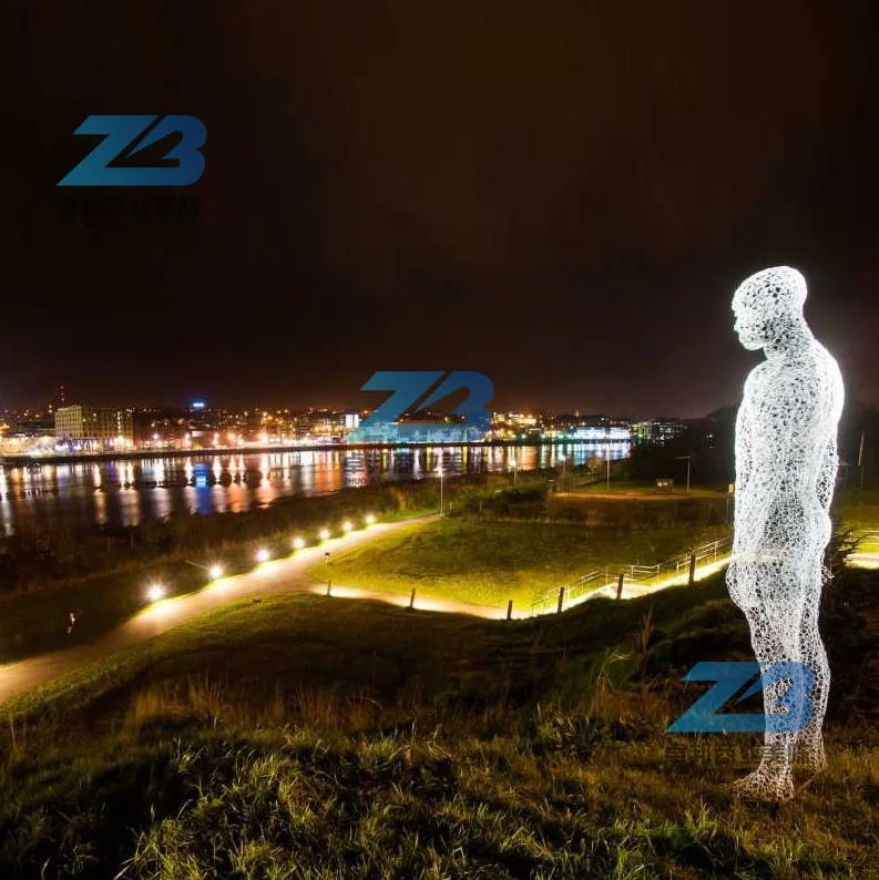 Акриловый светодиодный рисунок/3D статуя с эффектом кристалла/наружная освещенная скульптура