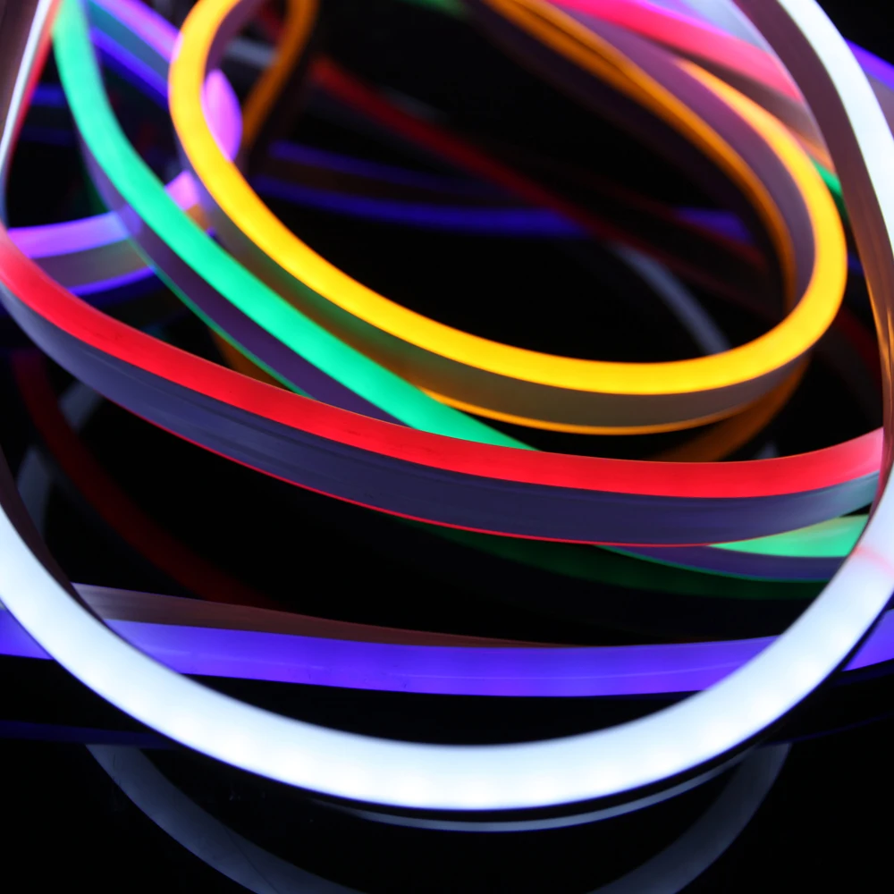 Лента Светодиодная гибкая неоновая RGB SMD5050 110 В водонепроницаемая|Светодиодные