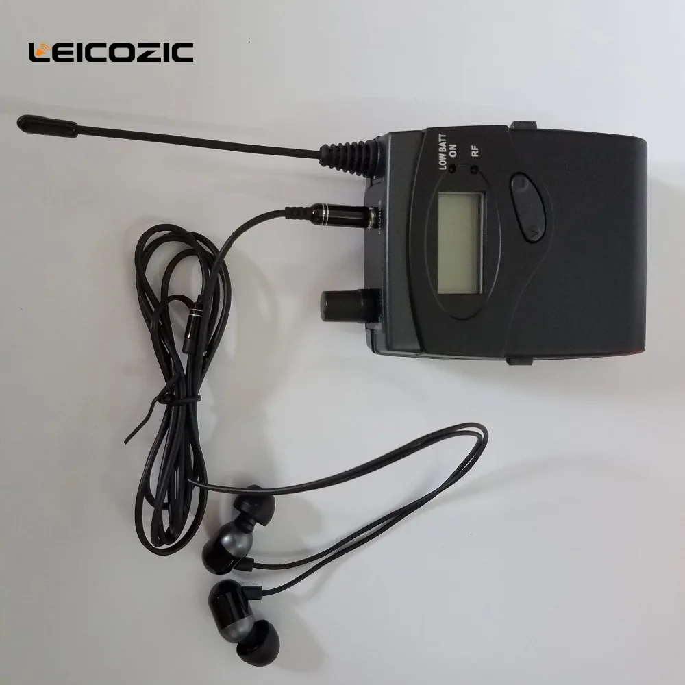 US $110.00 Leicozic 2pcs In Ear Monitor Receivers With Earpphone For Bk2050 SR 2050 IEM Monitor Wireless Systems Stage Audio Equipments