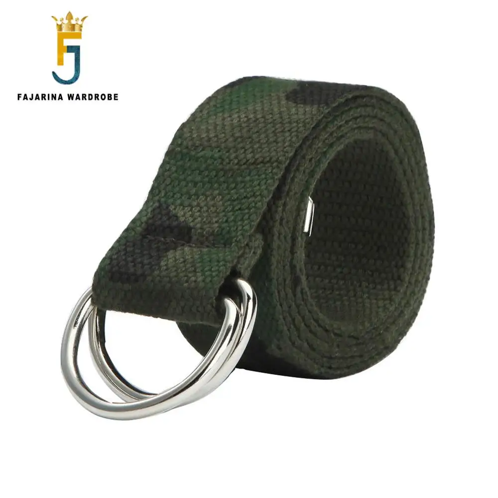 

10 Colours Optional Unisex Double Ring Soft Canvas Strap Belts for Jean Freeshipping Wholesale Price CPBT0023