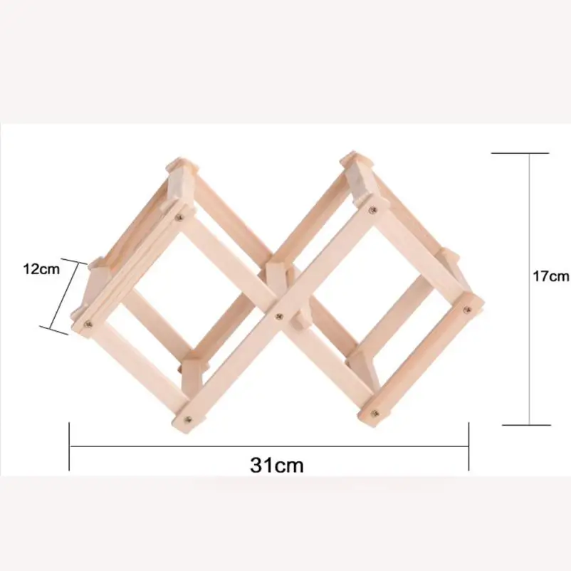 Кухонный органайзер, винный стеллаж, деревянный складной, свободно стоящий, для бутылок, бара, кухни, деревянная подставка t27