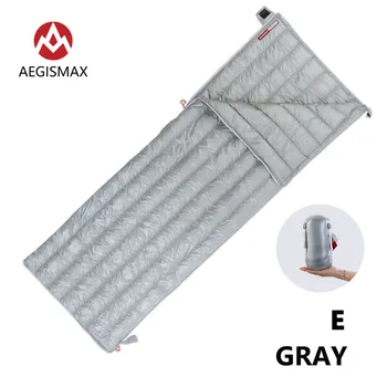

AEGISMAX E Outdoor Camping Hiking 95% White Goose Down Envelope Ultralight 3 Season Nylon Sleeping Bag good air permeability