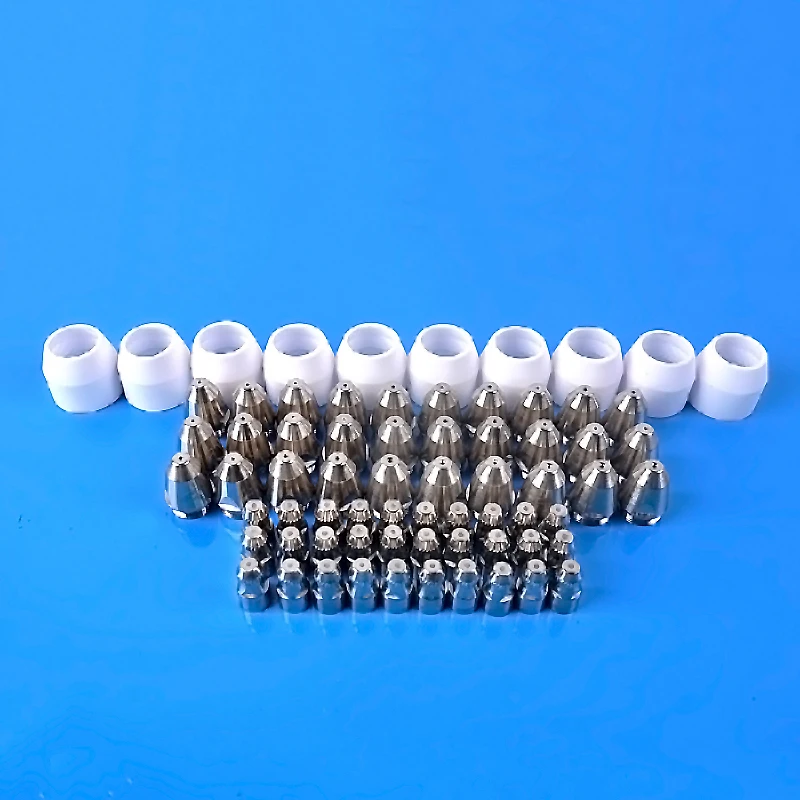 Plasma cutter accesories 70 pcs P80 torch consumables cutting electrode/tips suitable 80A plasma cutting torch Plasma cutter accesories 70 pcs P80 torch consumables cutting electrode/tips suitable 80A plasma cutting torch