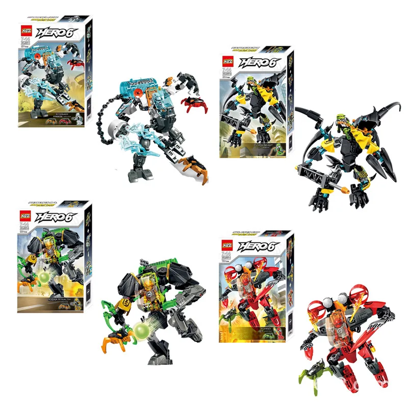 Compatible With Legoings Hero Factory 6.0 Series Rocke Sterlth Machine Building Blocks Bionicle Robot Toys for Children