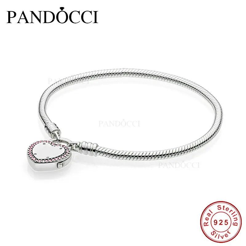 

Lock Your Promise Bracelet Authentic 925 Sterling Silver Minimalist Charms For Women Fashion Elegant Bracelet & Bangle Gift