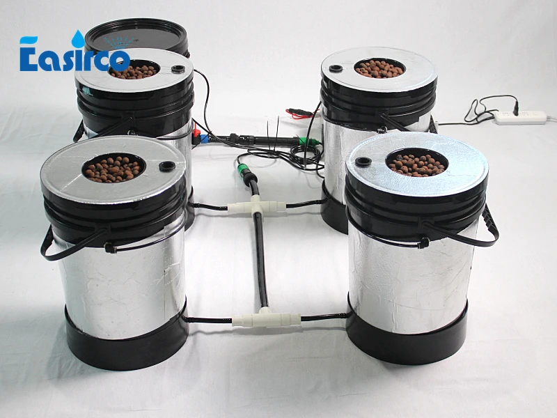 Aeroponics system 5x5 галлонный Круглый Ковш. Подвижное ведро клона