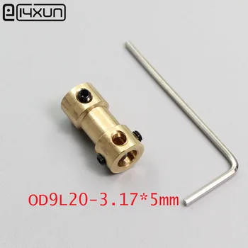 

6sets OD9L20 3.17x5mm rigid motor coupler 3.17mm to 5mm model coupling HM connector accessories for cars boats