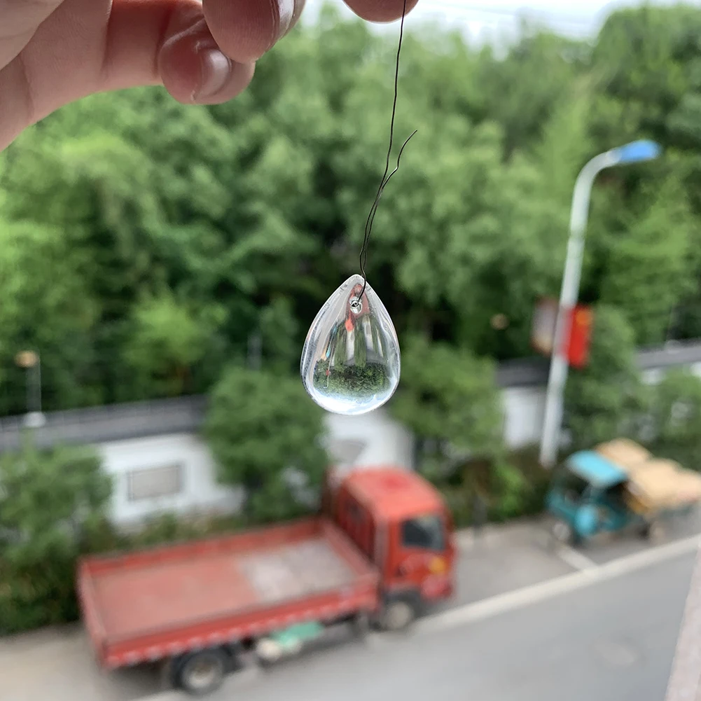 Akemaio Ornements Suspendus en Cristal color/é avec Pendentif en Forme de Goutte D/écoration en Cristal color/é Pendentif fen/être Arc-en-Ciel