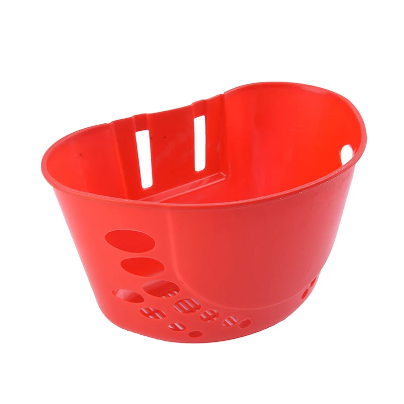 Best Portable Plastic Pannier Front Handlebar Carrier Storage Basket For Children Bike 3