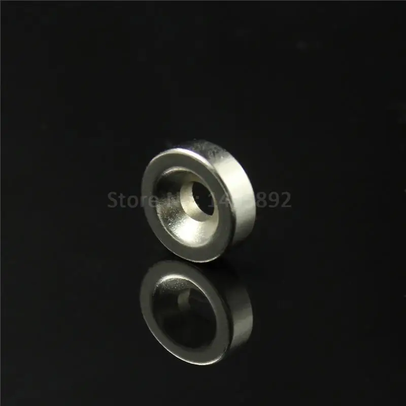 10 x Small Disc Ring Rare Earth Neodymium N50 Rate Magnets 15mm x 3mm Hole 3mm
